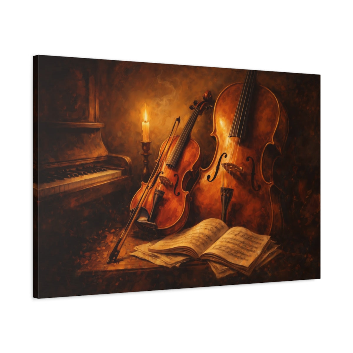 Instruments de musique vintage - Impression sur toile