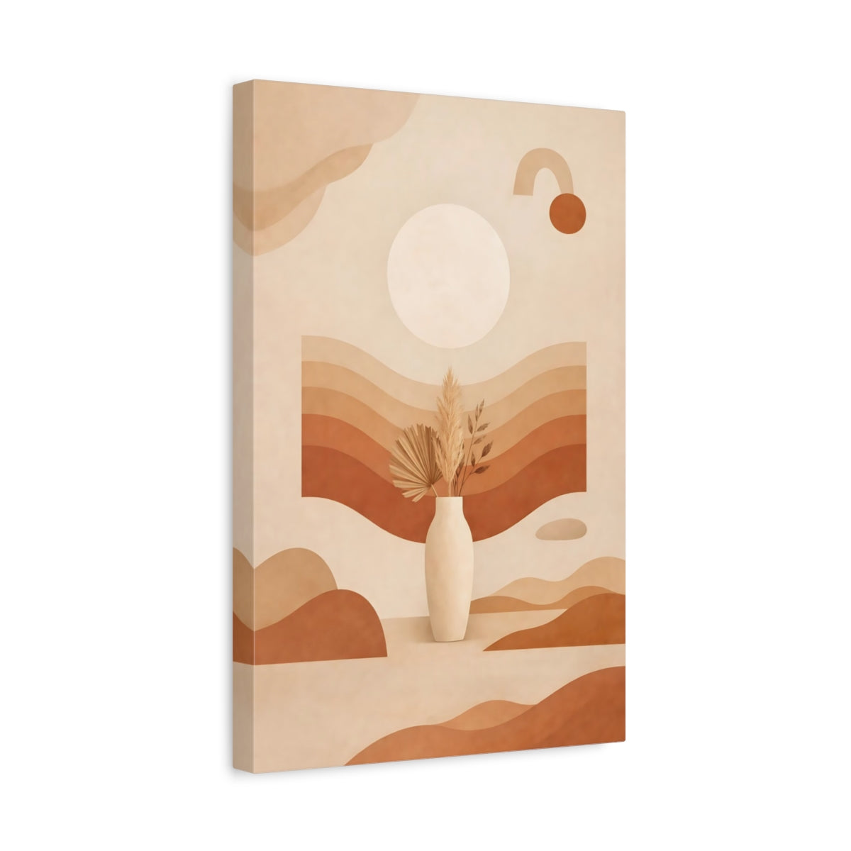 Nature Dried Botanicals Terracotta Beige - Canvas Wall Art Print