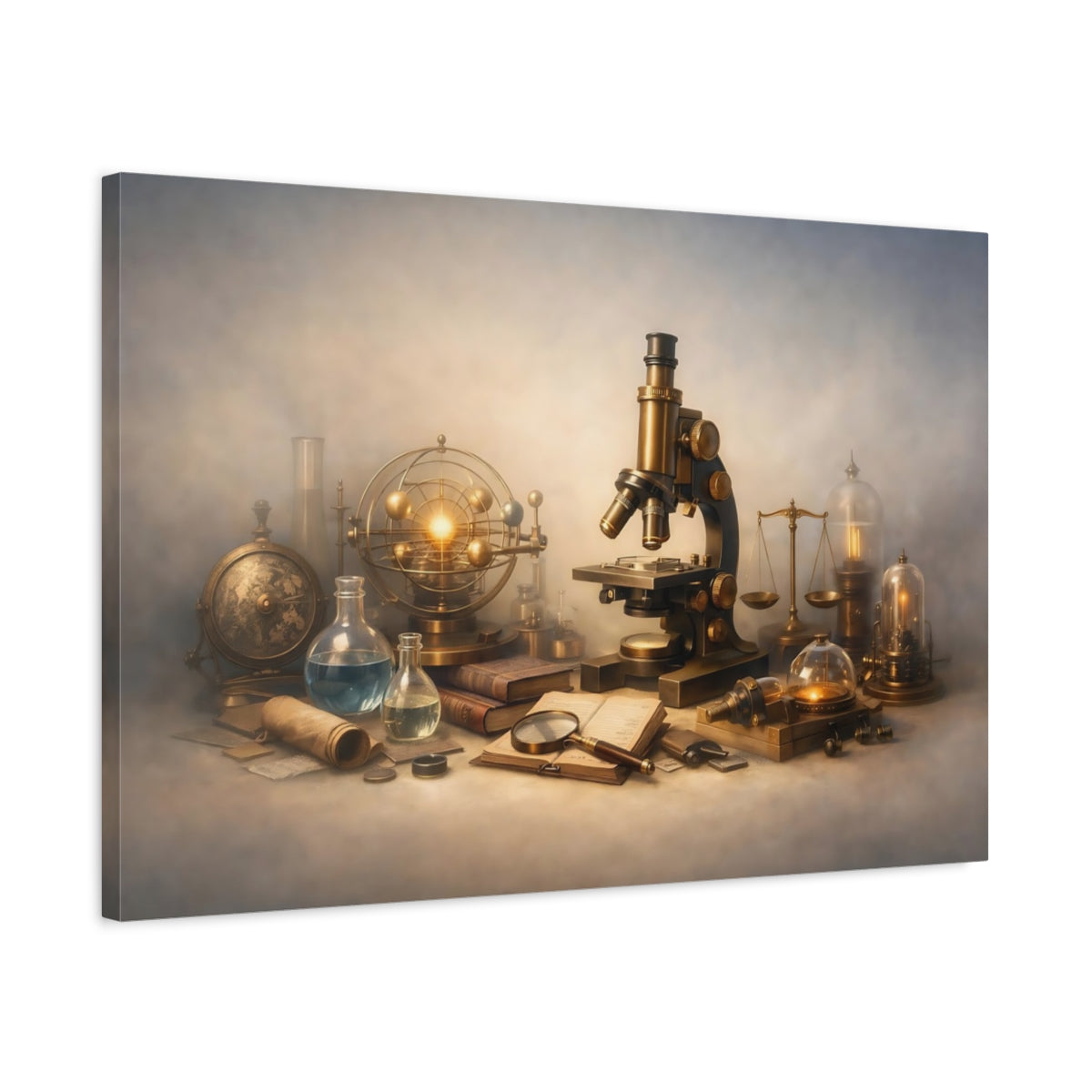 Soft Dreamscape Scientific Instruments Vintage - Canvas Wall Art Print