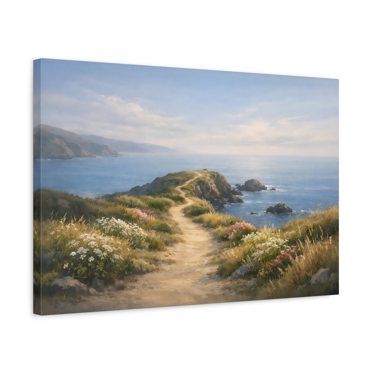 Nature Coastal Path - Canvas Wall Art Print