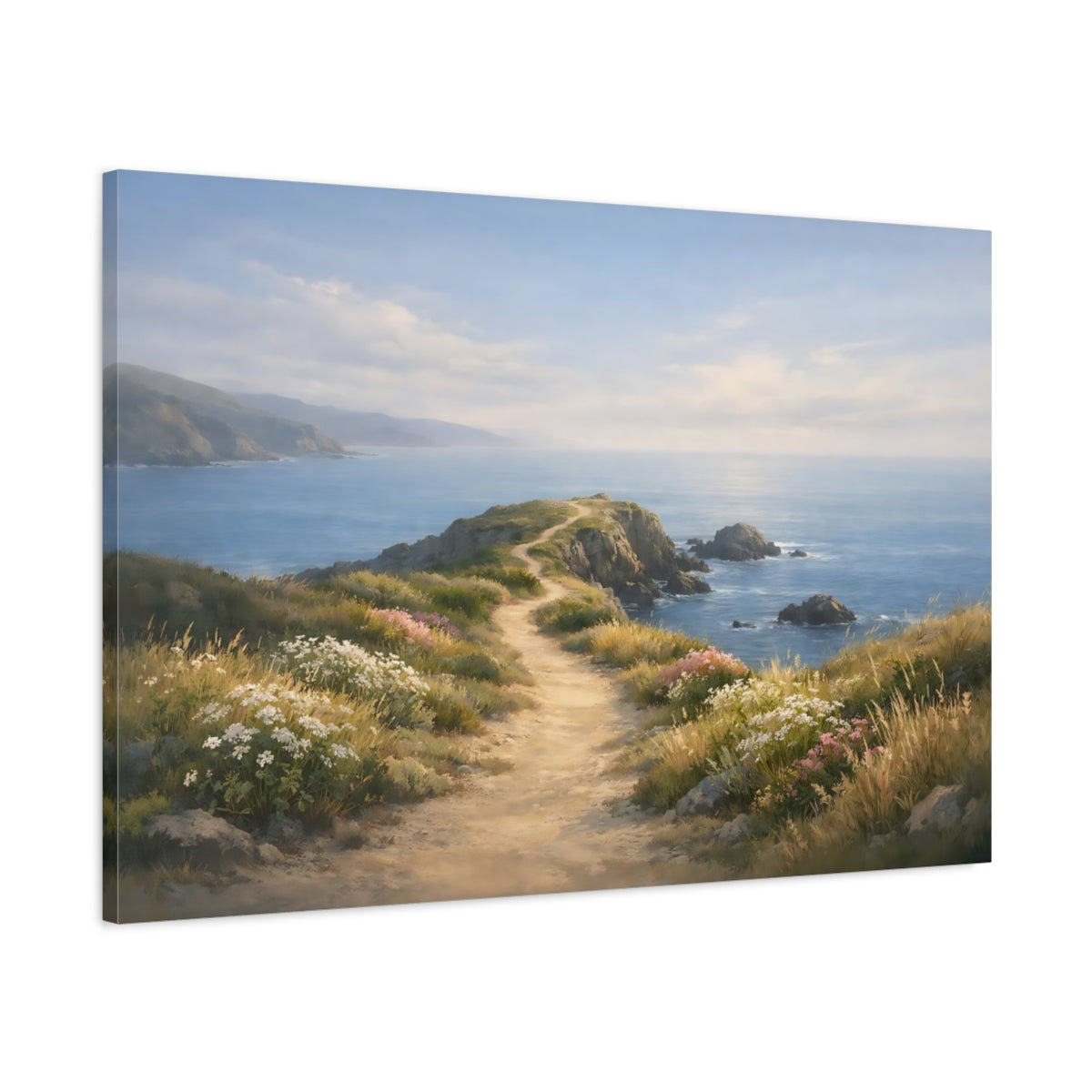 Nature Coastal Path - Canvas Wall Art Print