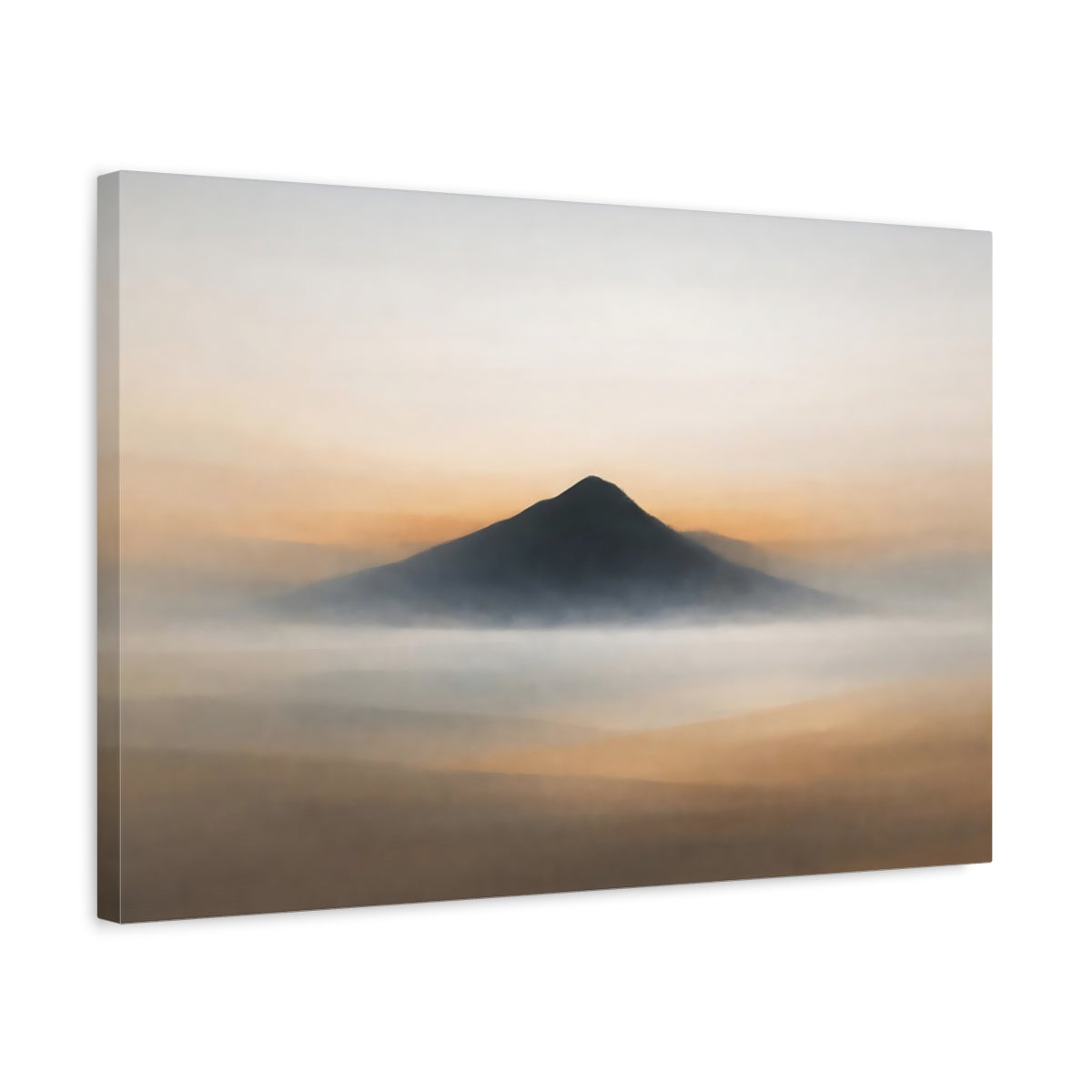 Minimal Abstract Mountain Nature - Canvas Wall Art Print