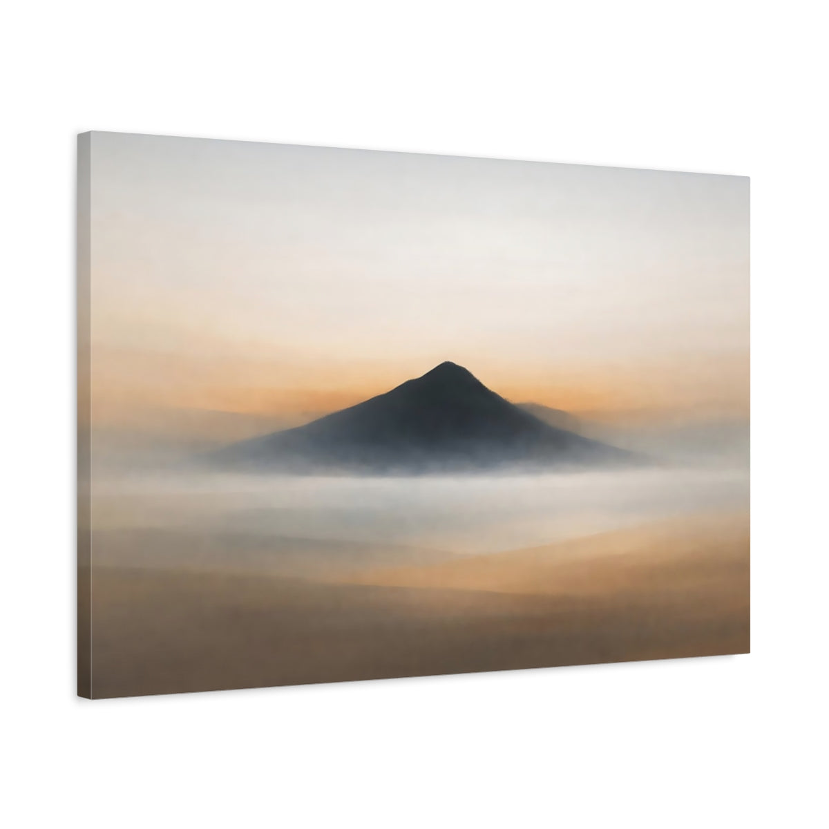 Minimal Abstract Mountain Nature - Canvas Wall Art Print