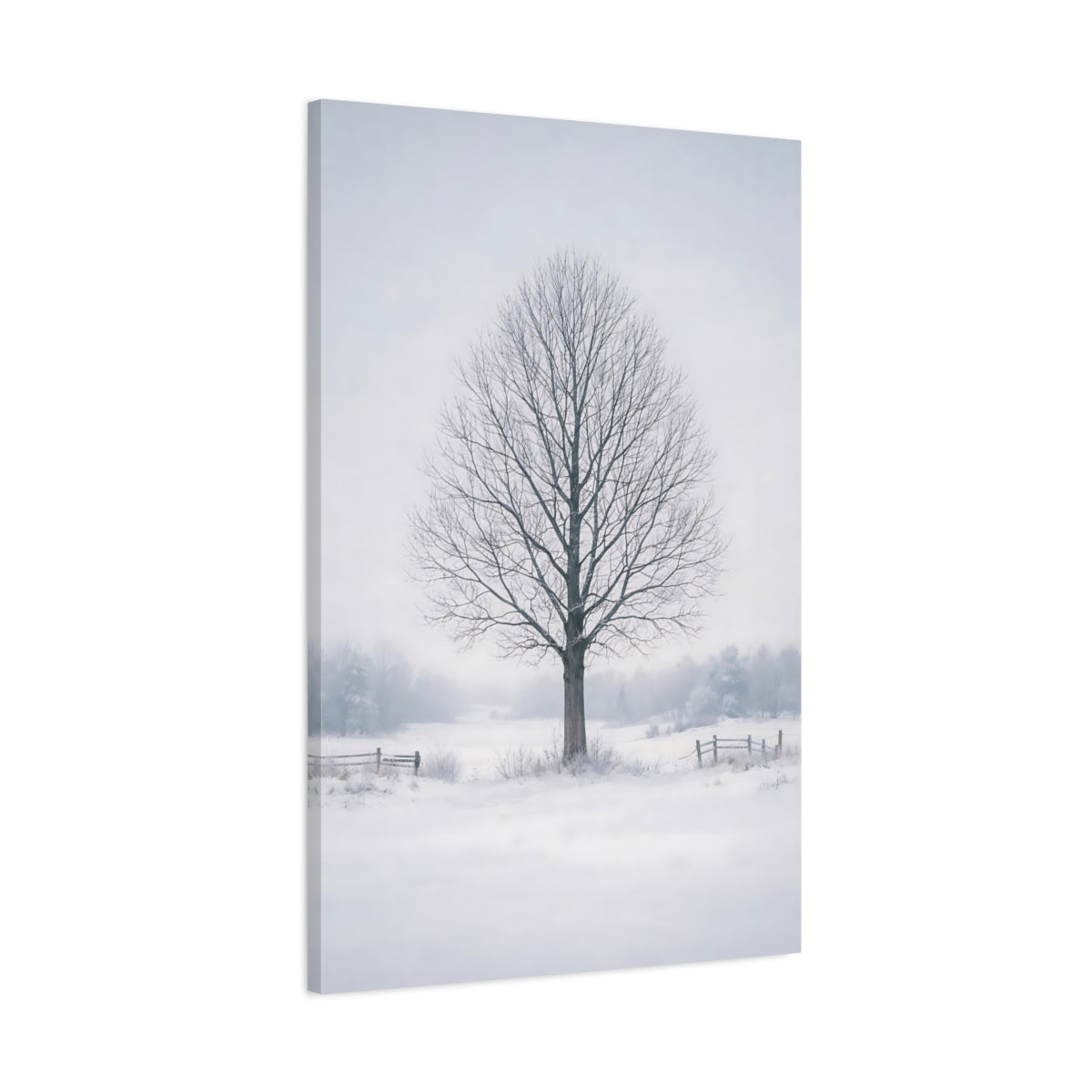 Nature Bare Tree Winter - Canvas Wall Art Print