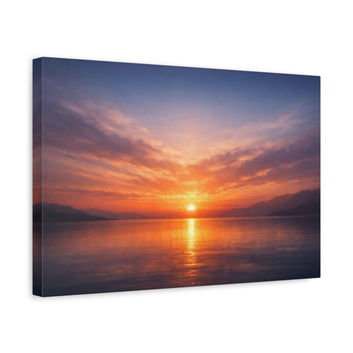 Contemporary Moody Sunset Nature - Canvas Wall Art Print