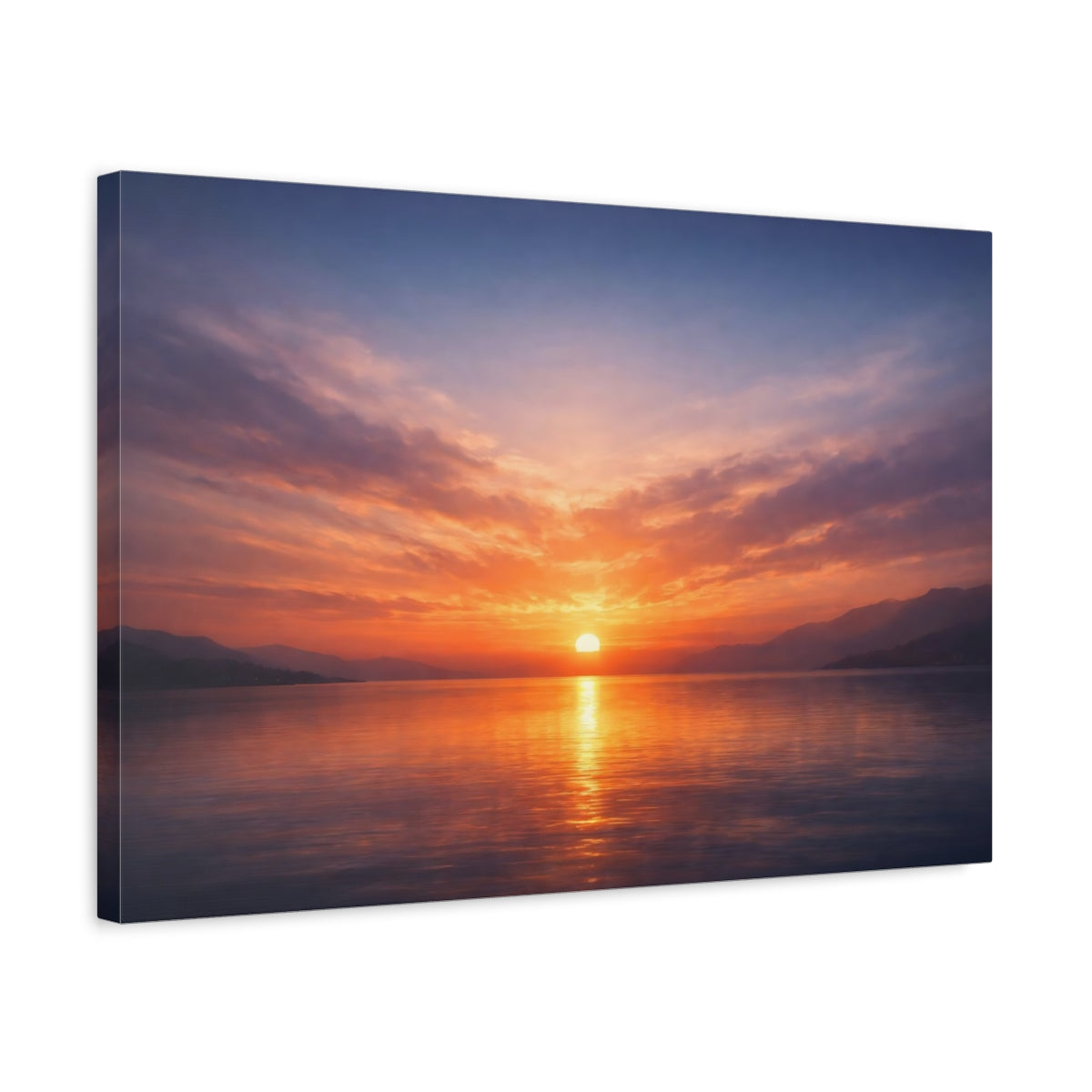 Contemporary Moody Sunset Nature - Canvas Wall Art Print