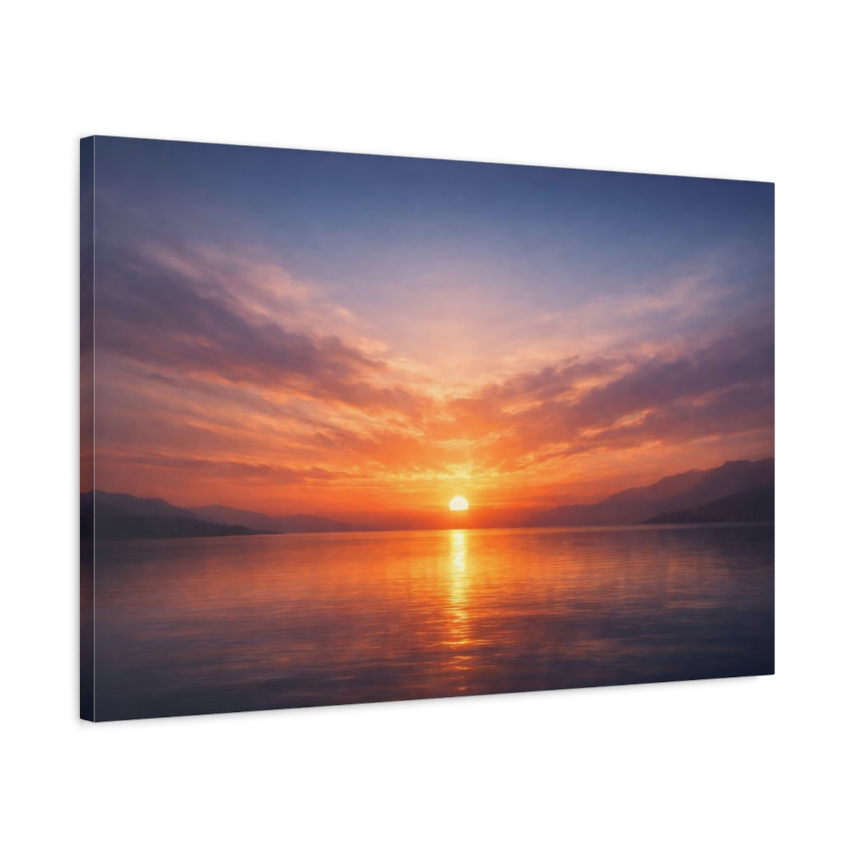 Contemporary Moody Sunset Nature - Canvas Wall Art Print