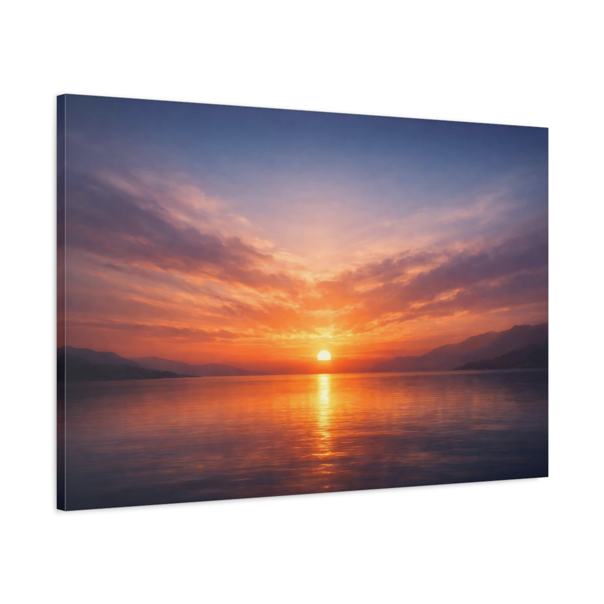 Contemporary Moody Sunset Nature - Canvas Wall Art Print