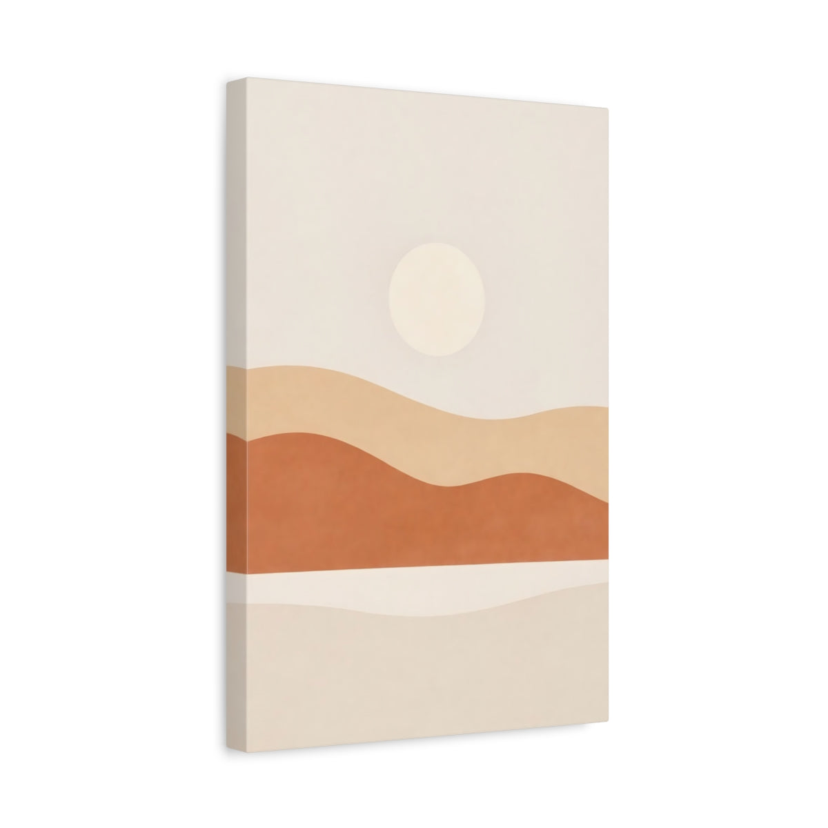 Nature Desert Sun Earthy Abstract - Canvas Wall Art Print