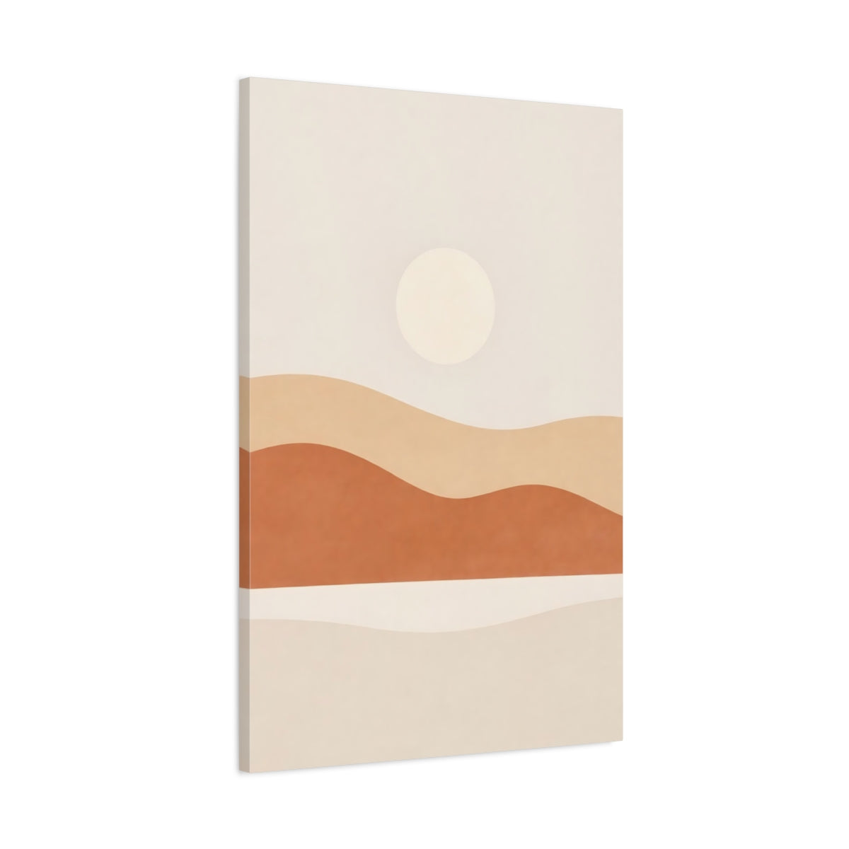 Nature Desert Sun Earthy Abstract - Canvas Wall Art Print