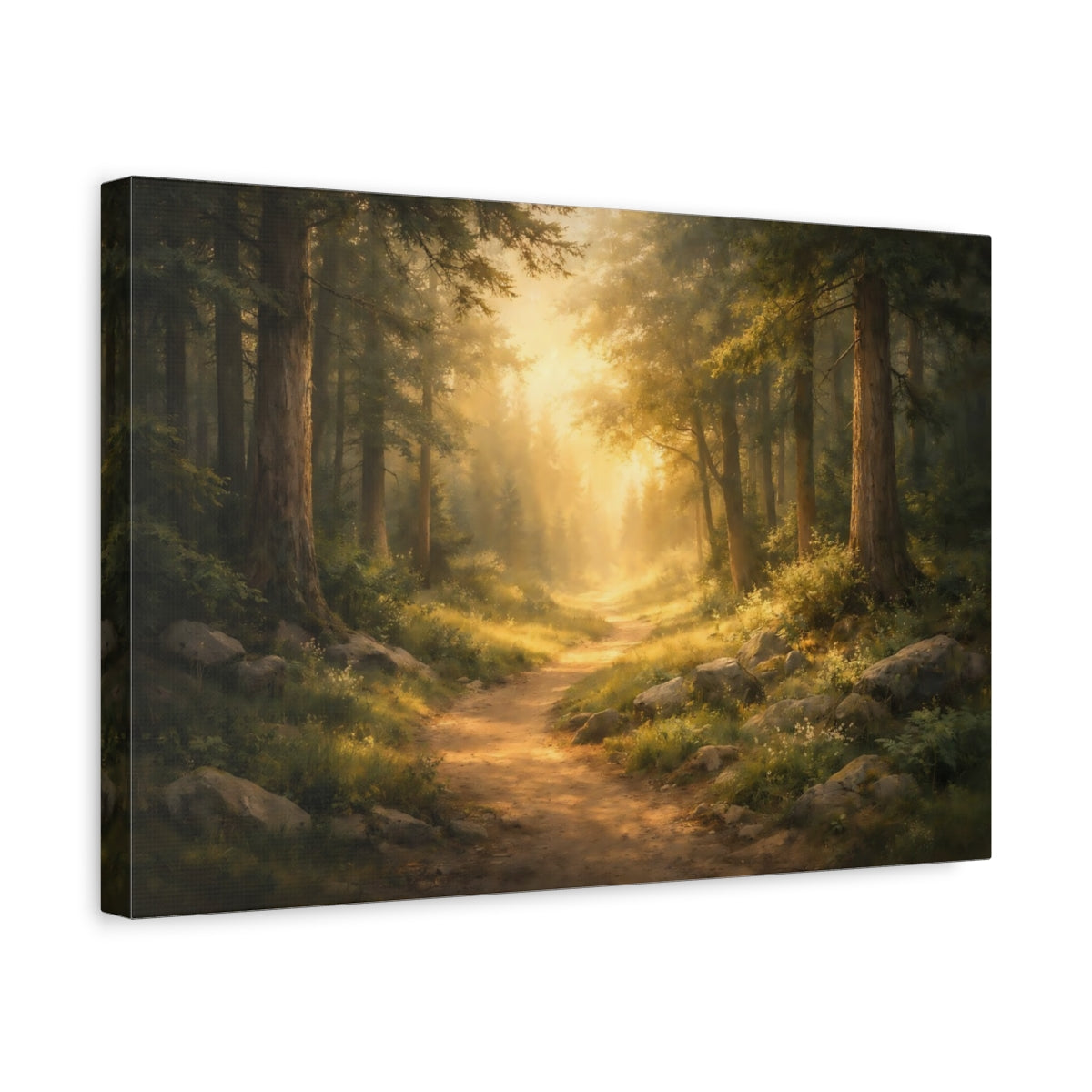 Landscape Forest Trail Path Nature - Canvas Wall Art Print