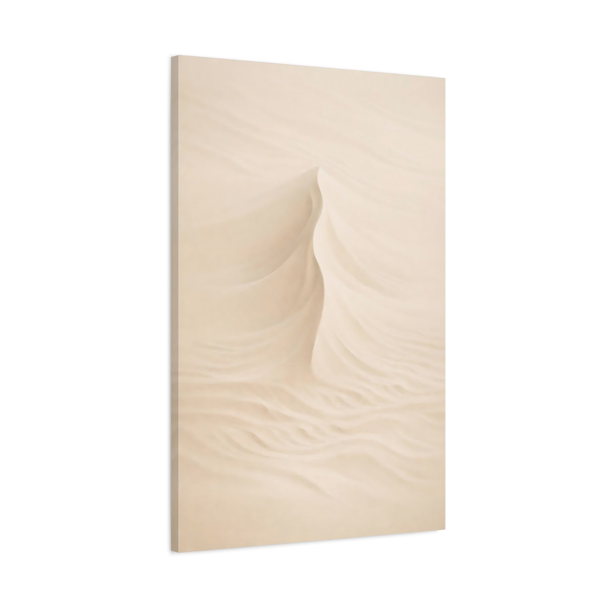 Side Mockup 1. Nature Sand Dune Desert Sand shown as stretched canvas wall art