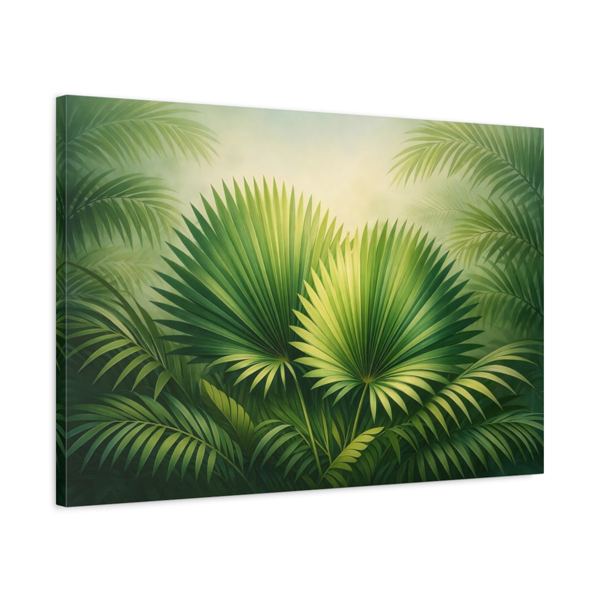 Palm Leaves Nature - Canvas Wall Art Print