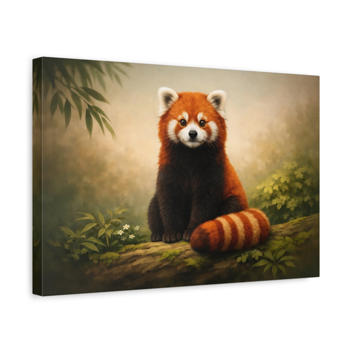 Animals Red Panda Brown And Orange - Canvas Wall Art Print