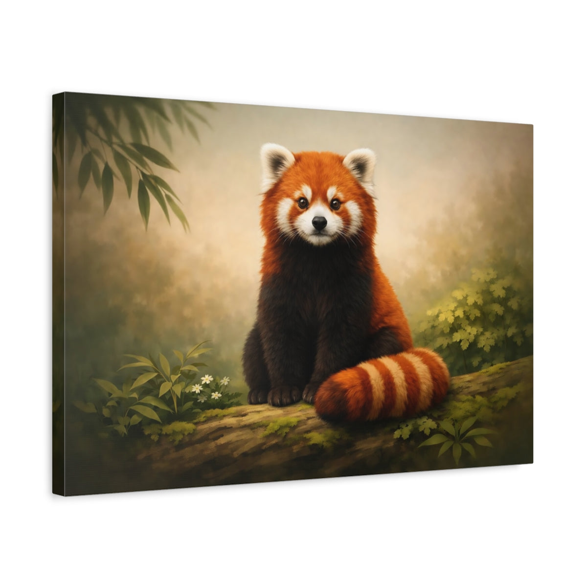 Animals Red Panda Brown And Orange - Canvas Wall Art Print