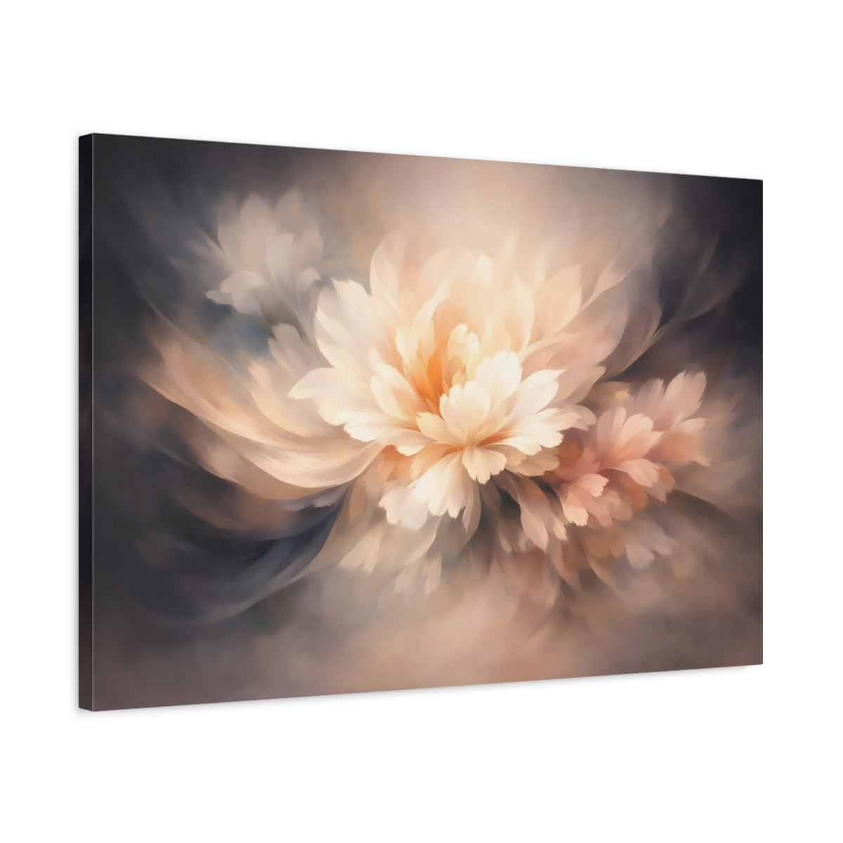 Floral Abstract Flow Bloom - Canvas Wall Art Print
