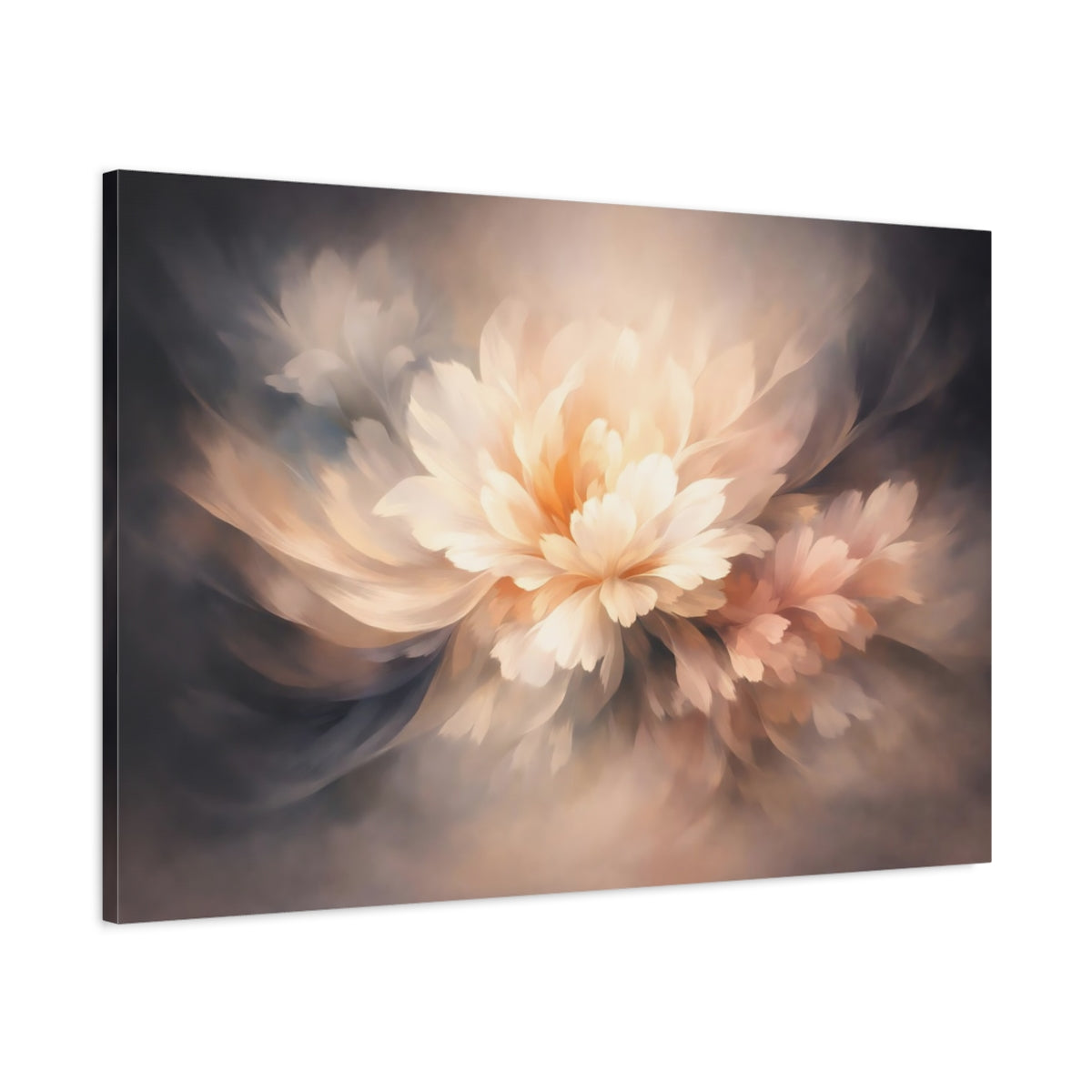 Floral Abstract Flow Bloom - Canvas Wall Art Print
