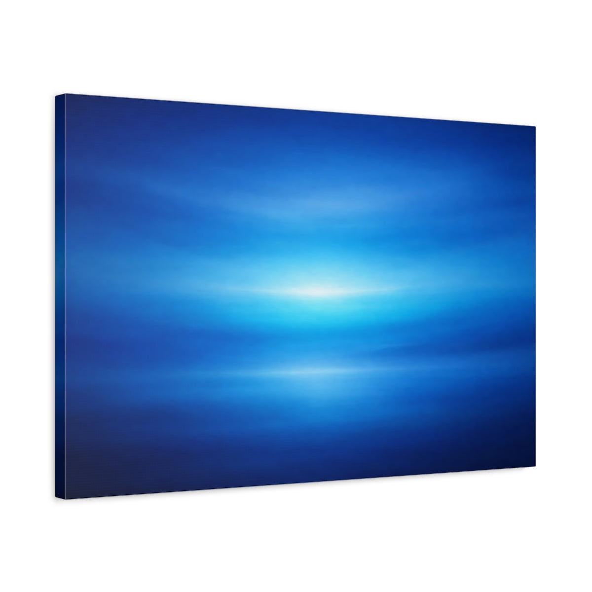 Tonal Gradient Abstract Blue Light - Canvas Wall Art Print