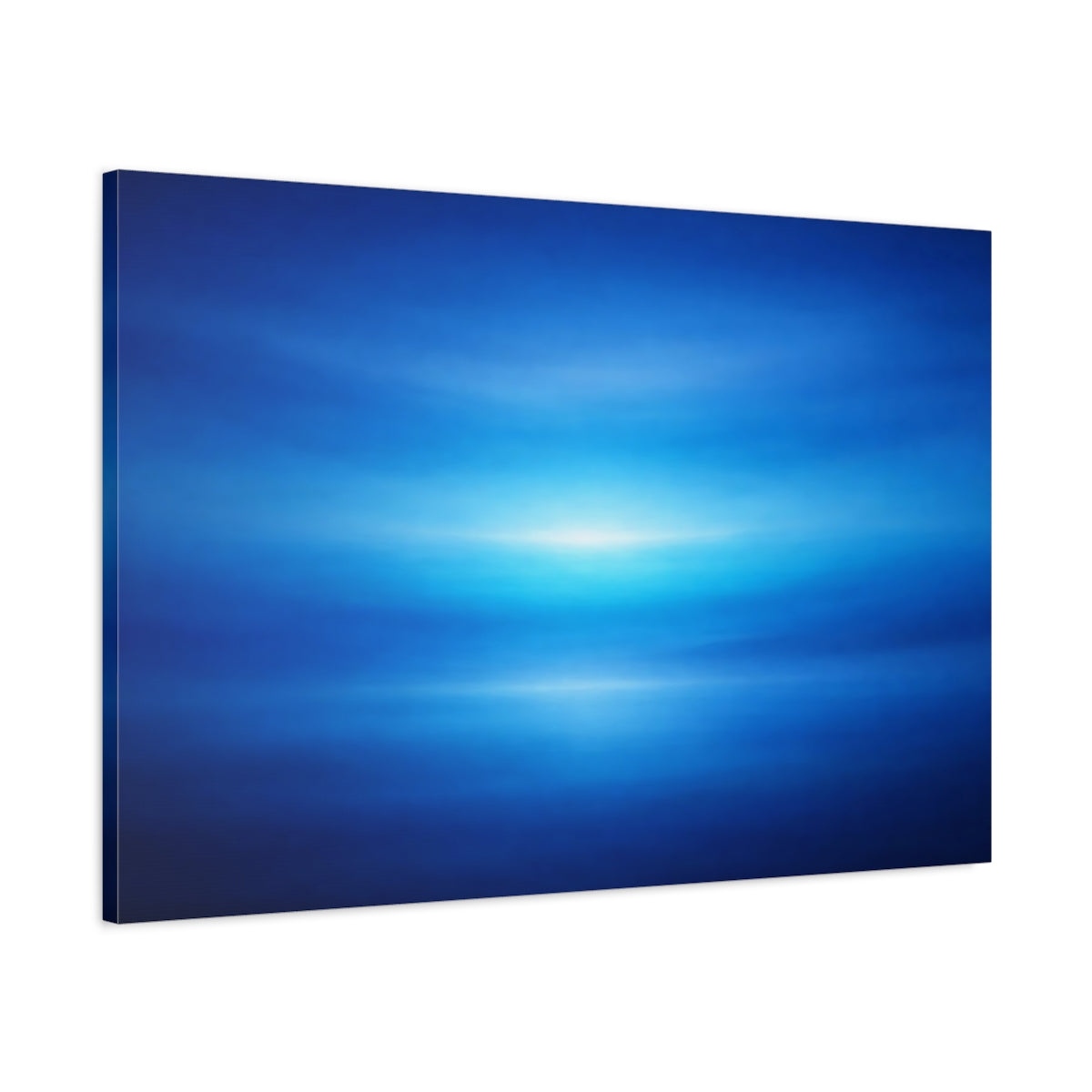 Tonal Gradient Abstract Blue Light - Canvas Wall Art Print