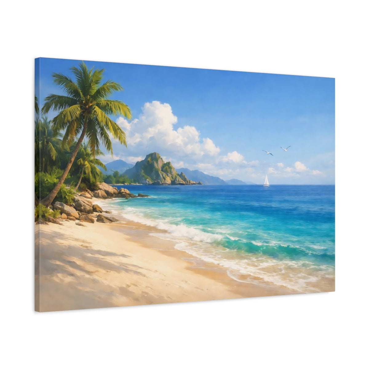 Nature de plage tropicale - Impression sur toile