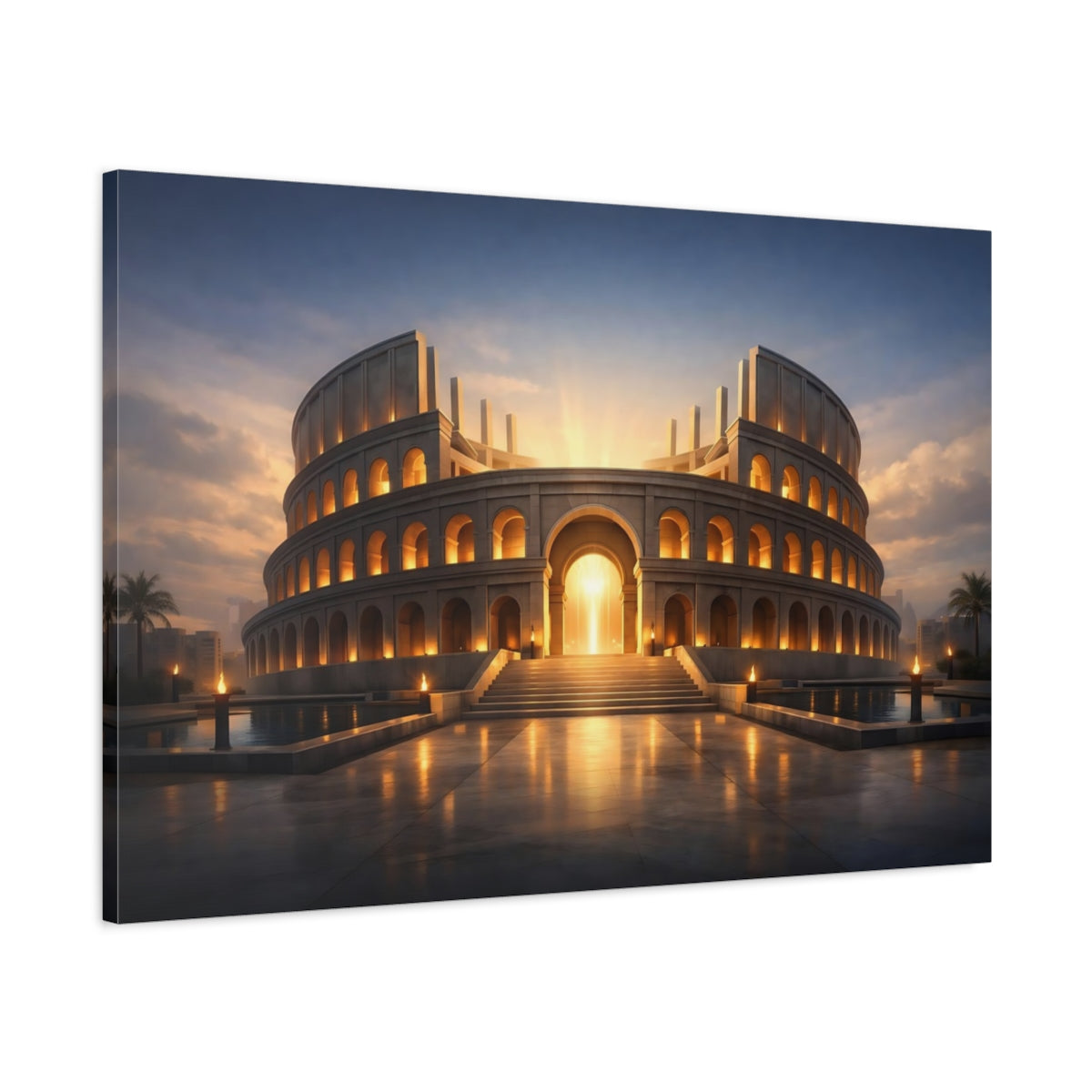 Colosseum Amphitheater Fairytale - Canvas Wall Art Print