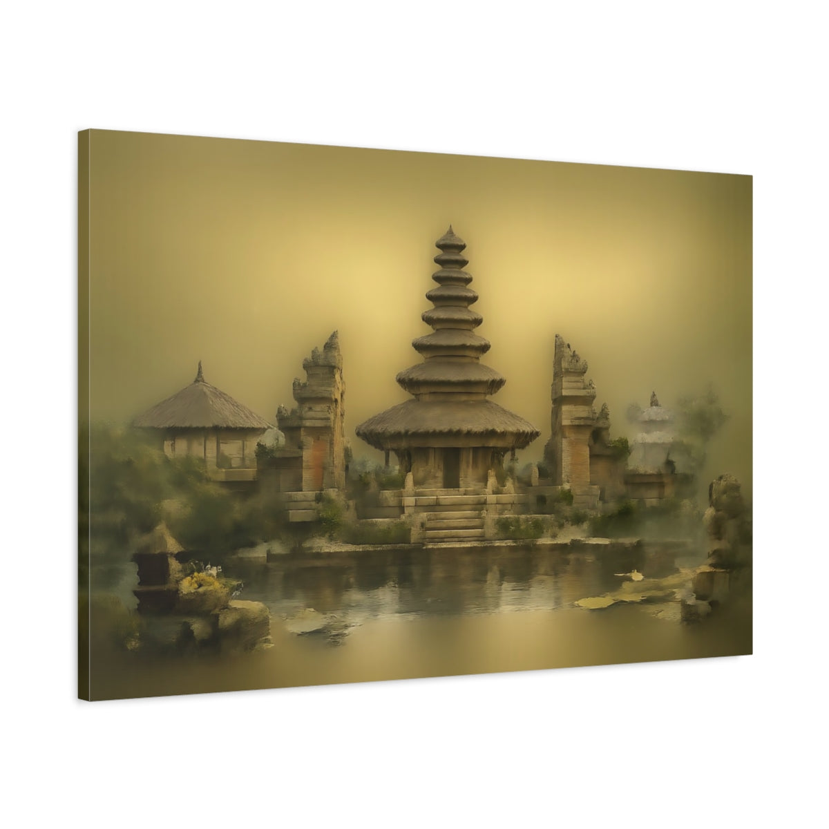 Wabi Sabi Bali Temple Religious - Canvas Wall Art Print