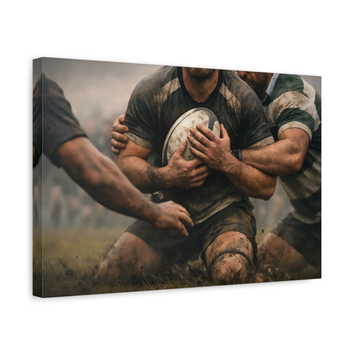 Nature Rugby Player Sports - Canvas Wall Art Print