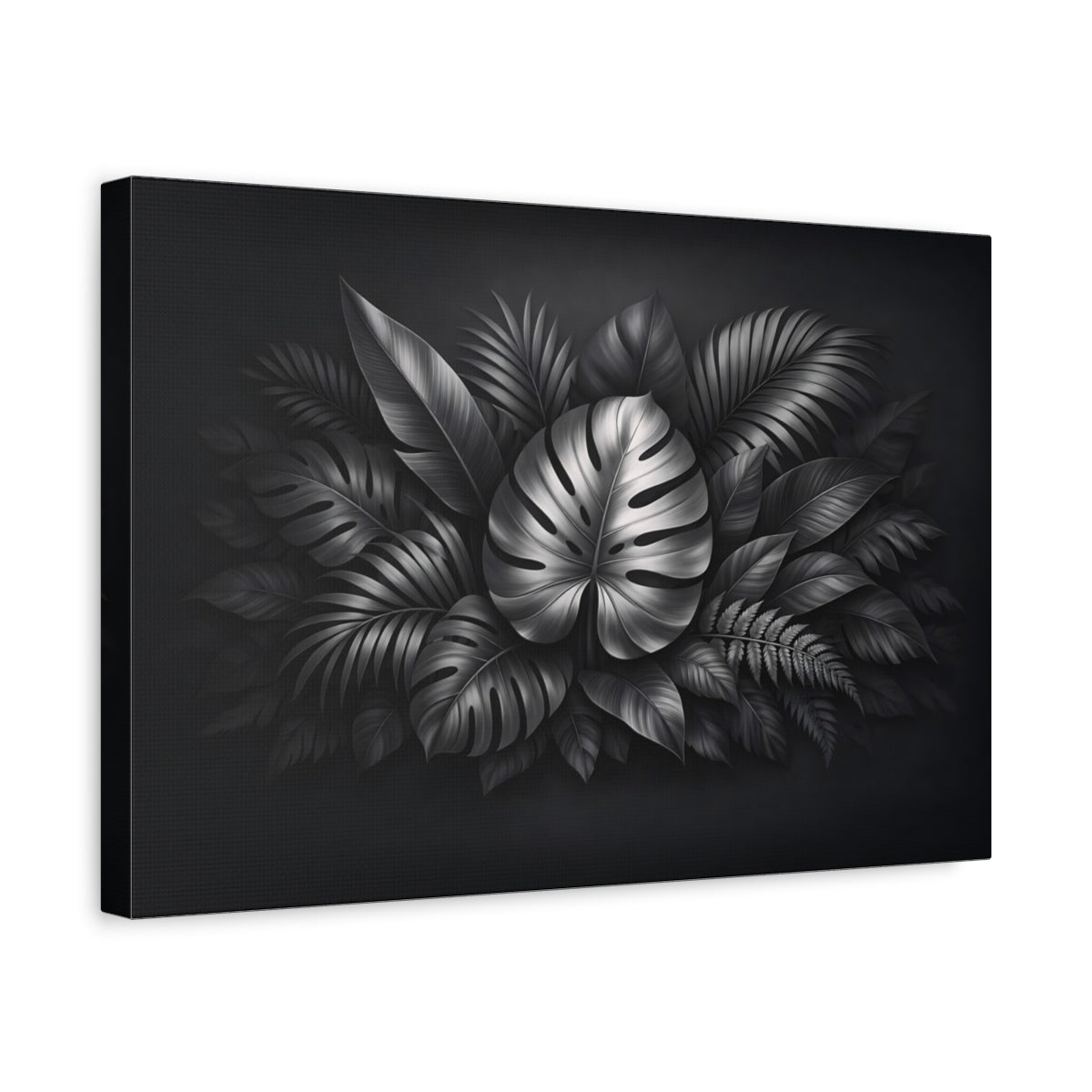 Leaves Foliage Tropical Nature - Canvas Wall Art Print