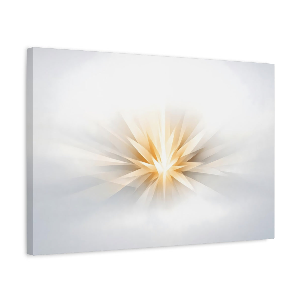 Ethereal Minimal Form Starburst Abstract - Canvas Wall Art Print
