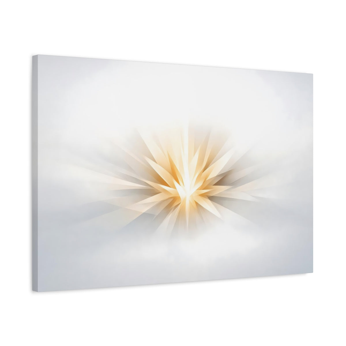 Ethereal Minimal Form Starburst Abstract - Canvas Wall Art Print