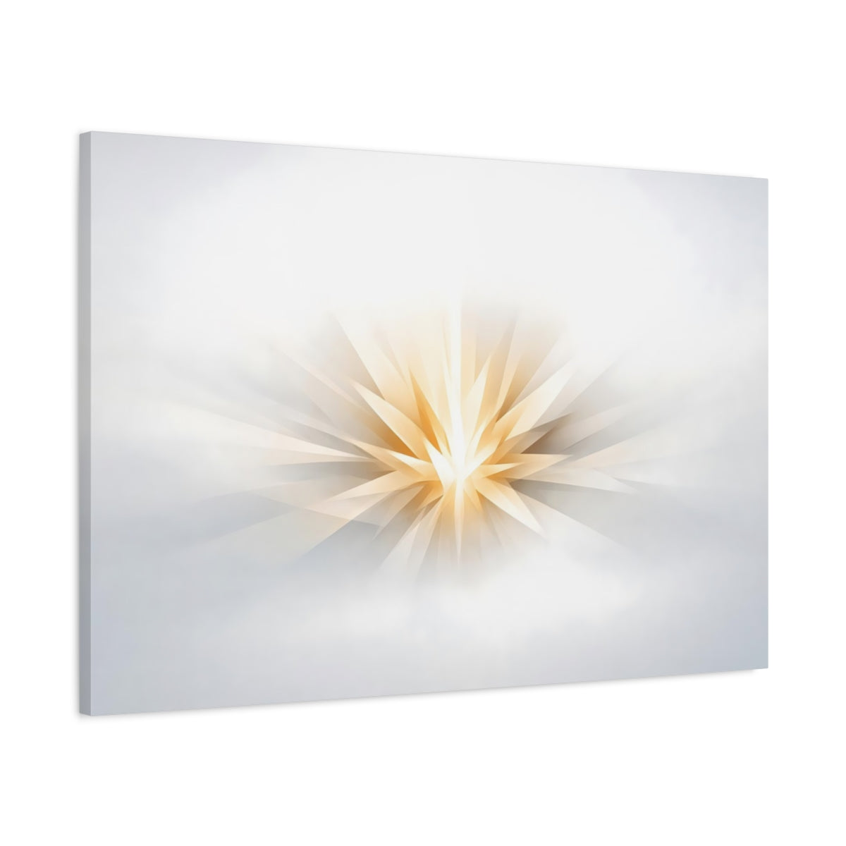 Ethereal Minimal Form Starburst Abstract - Canvas Wall Art Print