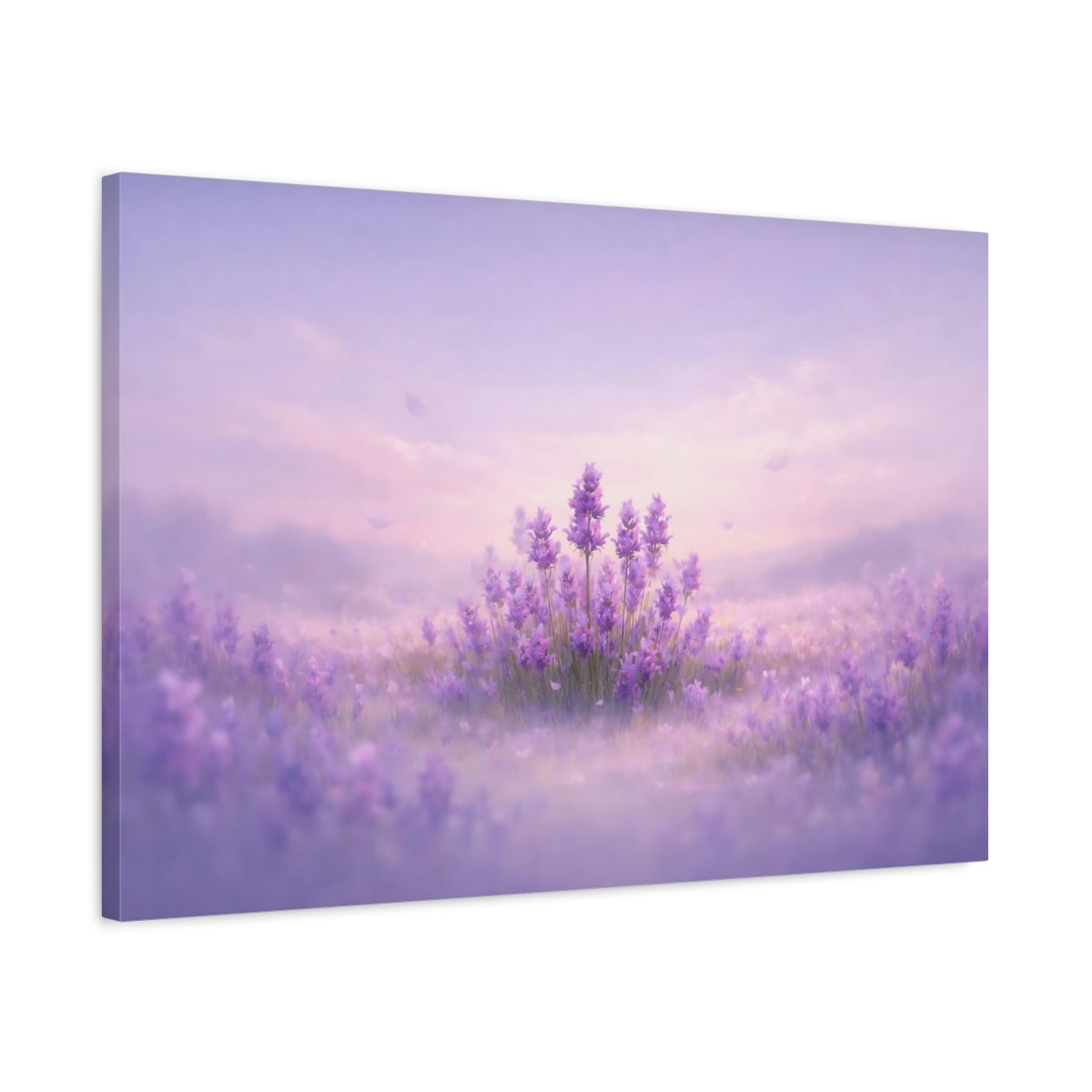 Soft Dreamscape Flowers Lavender Floral - Canvas Wall Art Print