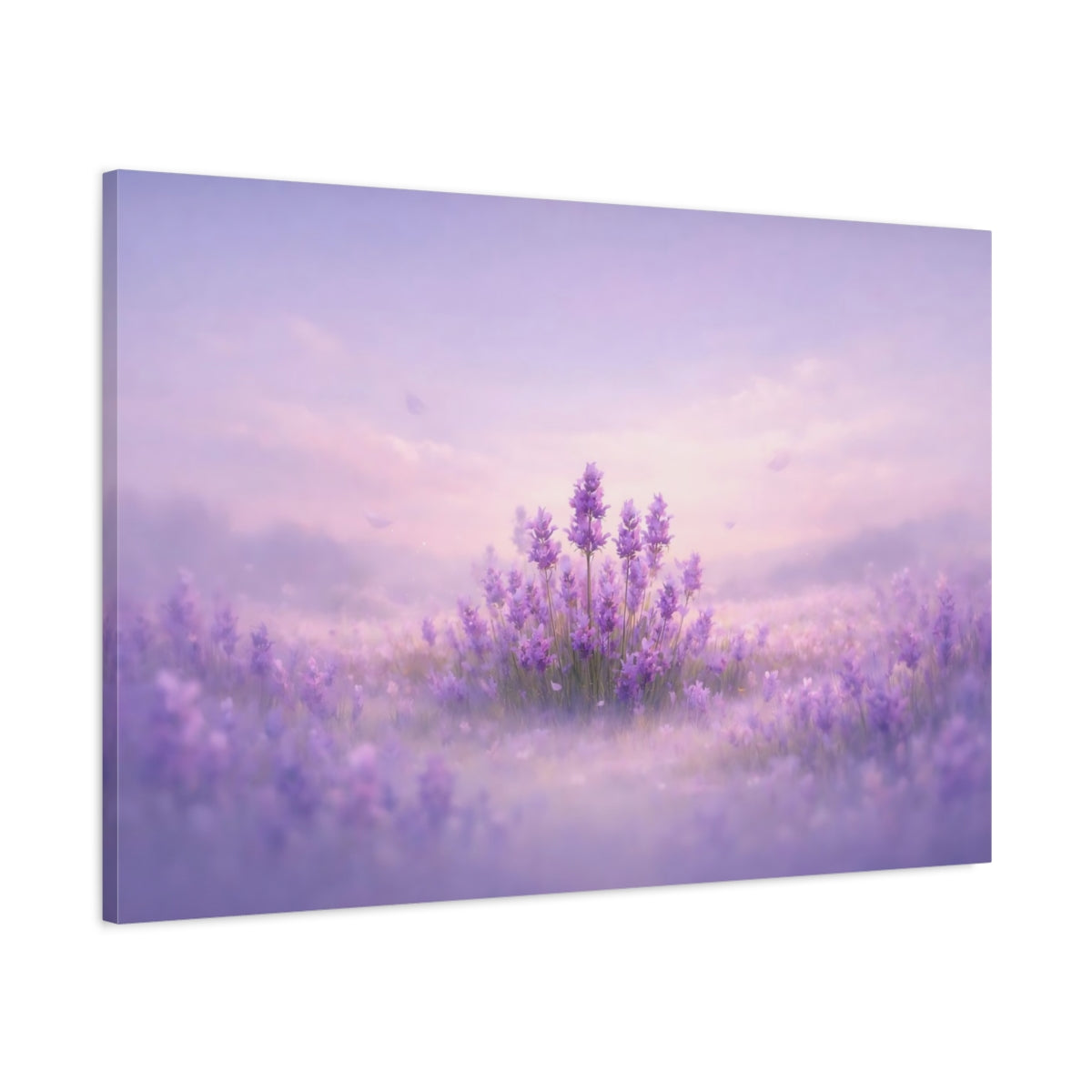 Soft Dreamscape Flowers Lavender Floral - Canvas Wall Art Print