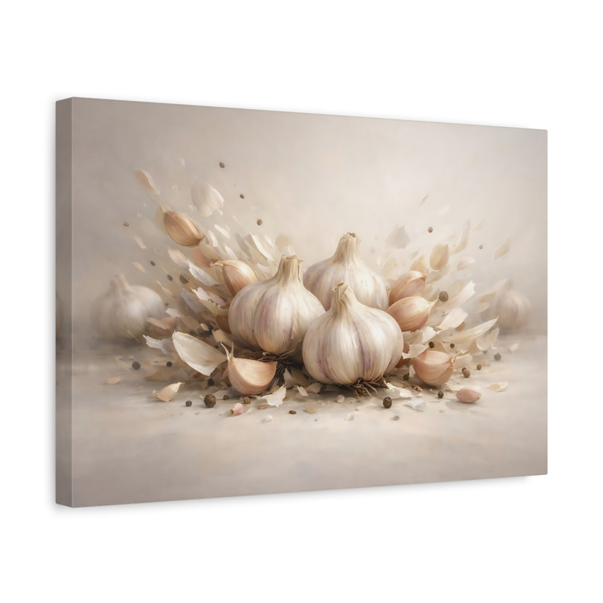 Garlic Bulbs Nature - Canvas Wall Art Print