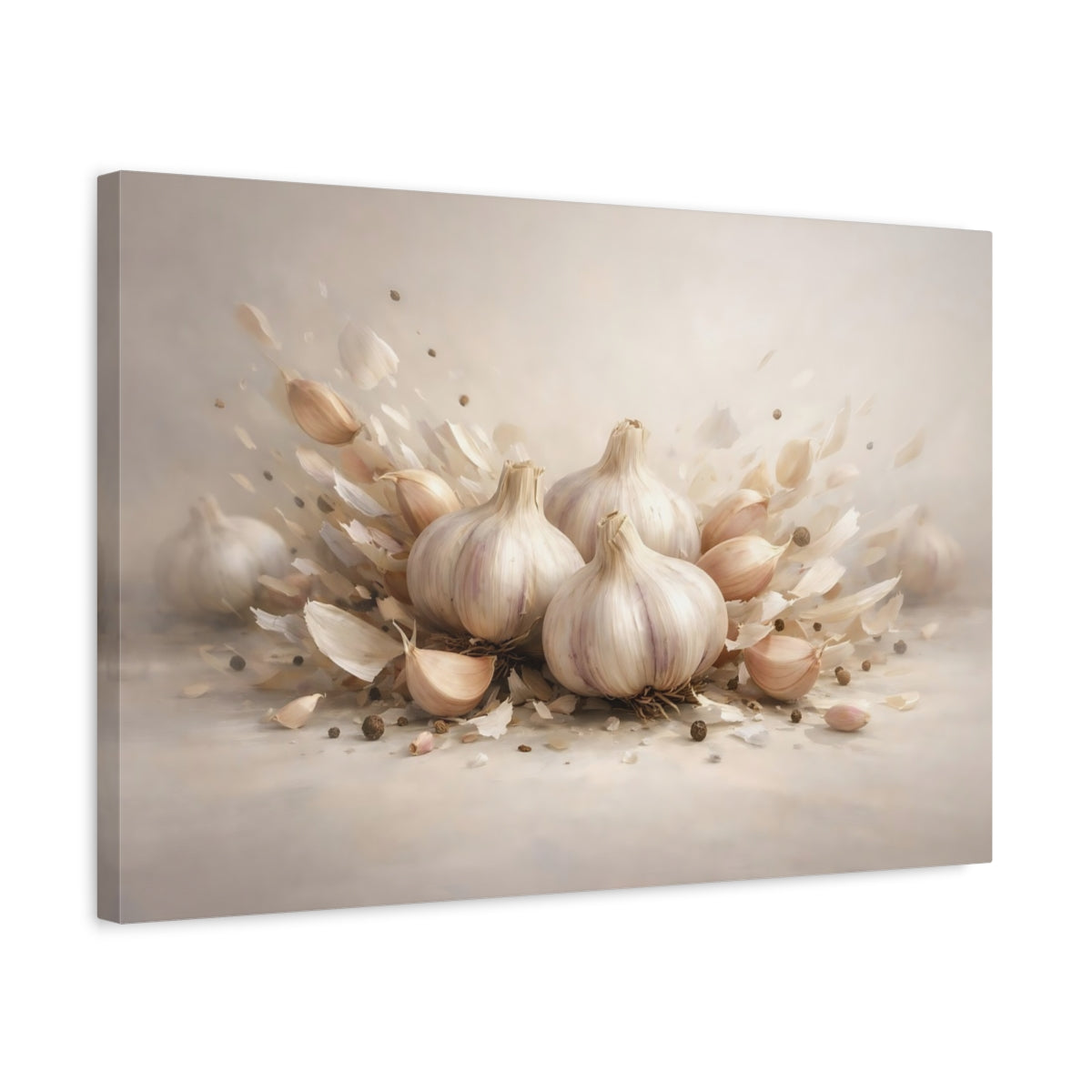 Garlic Bulbs Nature - Canvas Wall Art Print