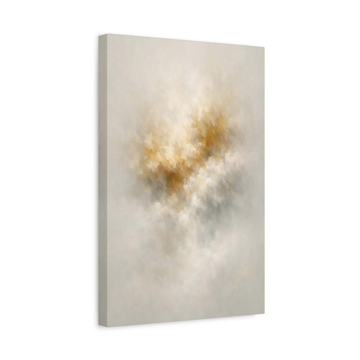 Abstract Hues Neutral Gold - Canvas Wall Art Print