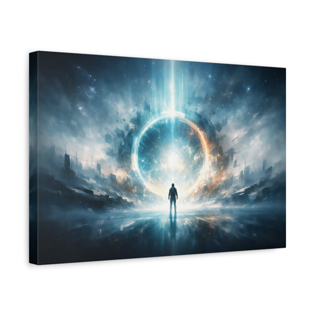 Science Fiction But First Astronaut - Canvas Wall Art Print