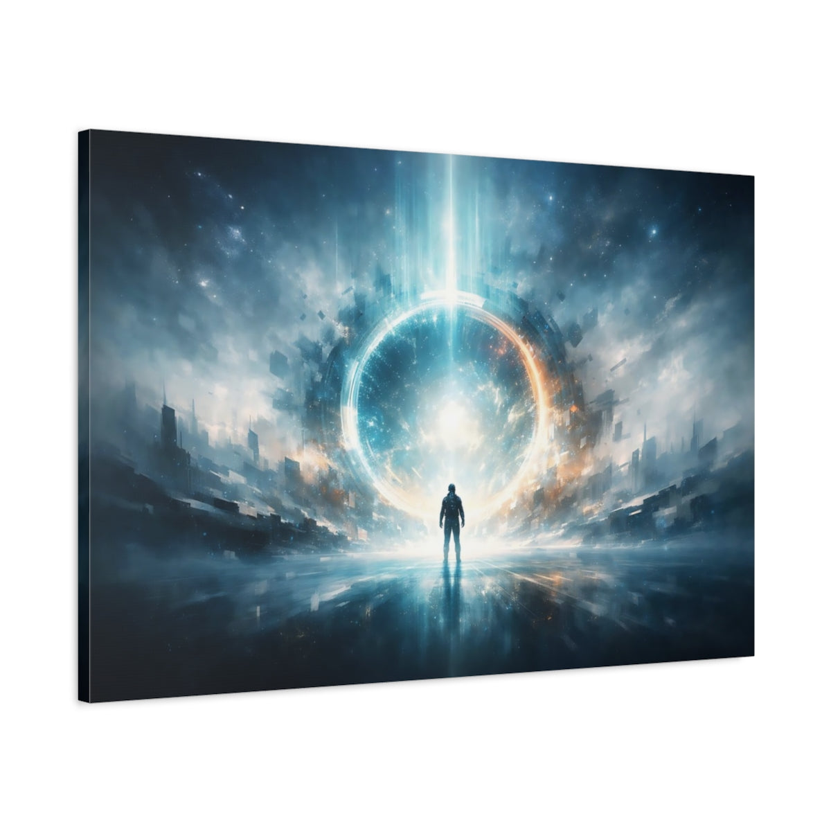 Science Fiction But First Astronaut - Canvas Wall Art Print