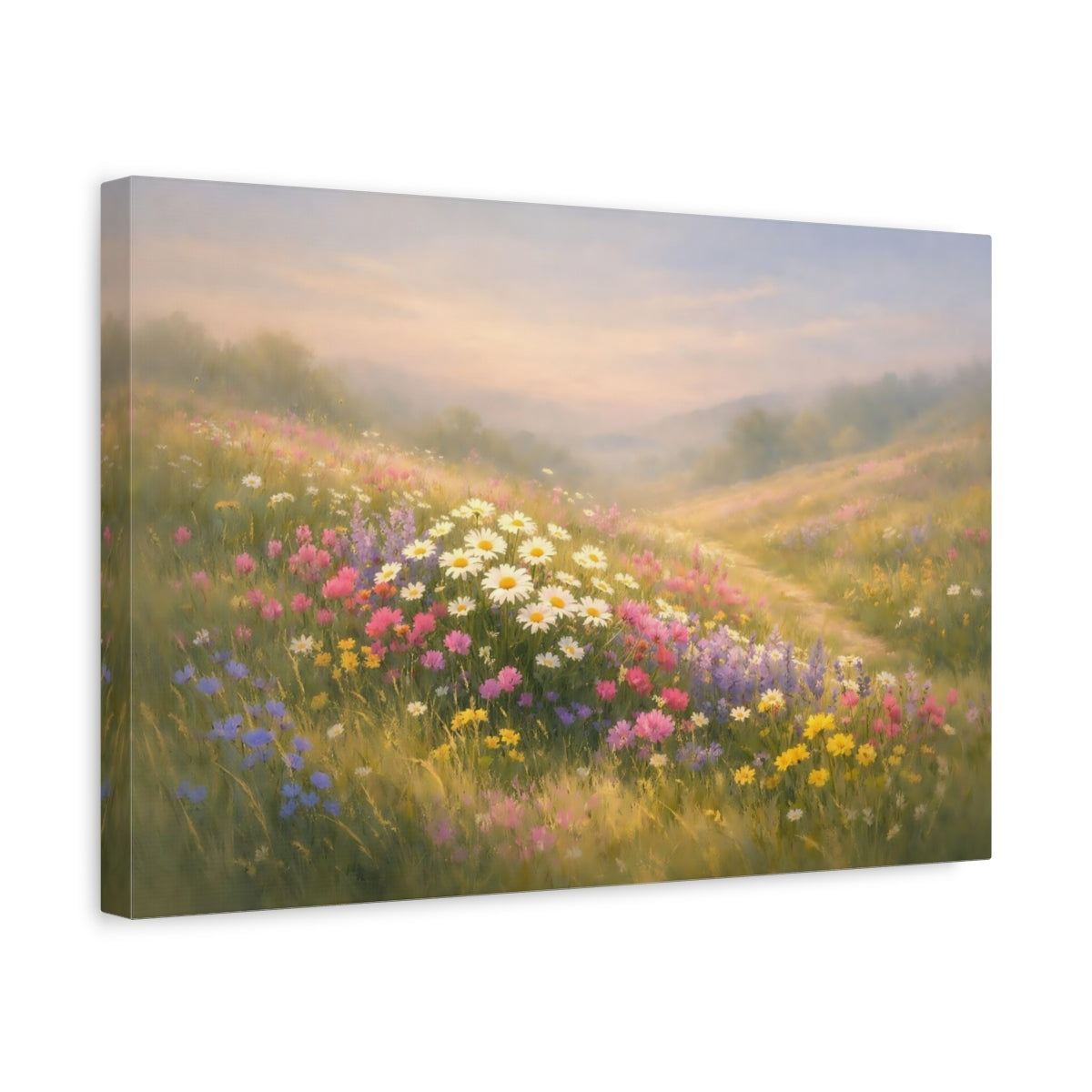 Wildflowers Field Nature - Canvas Wall Art Print