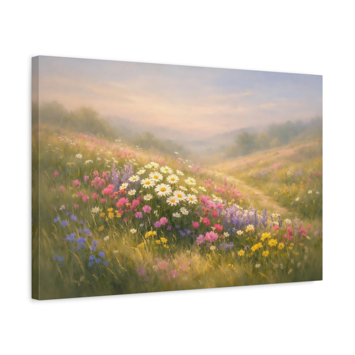Wildflowers Field Nature - Canvas Wall Art Print
