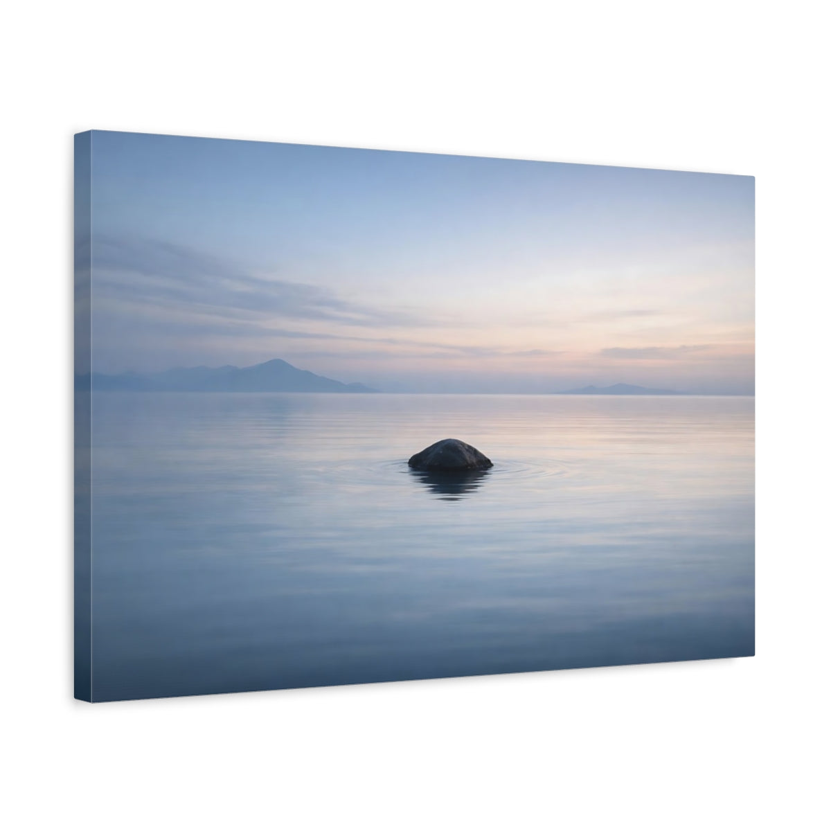 Seascape Peaceful Rock Nature - Canvas Wall Art Print