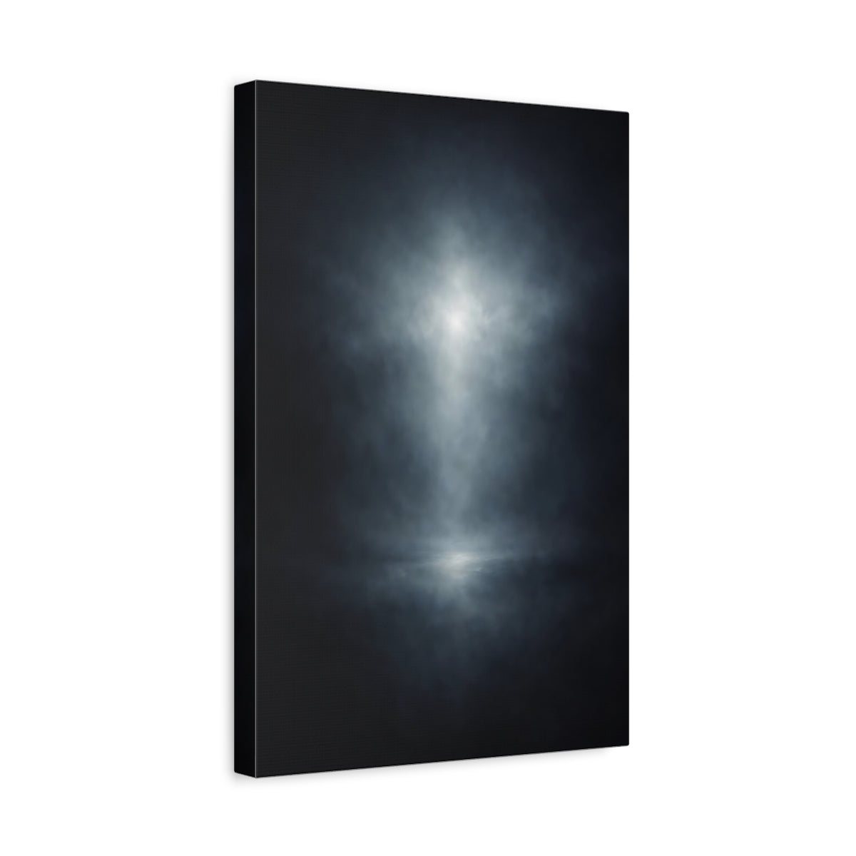 Abstract Spotlight Dark Blue Light - Canvas Wall Art Print