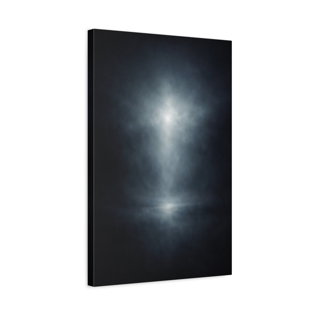 Abstract Spotlight Dark Blue Light - Canvas Wall Art Print