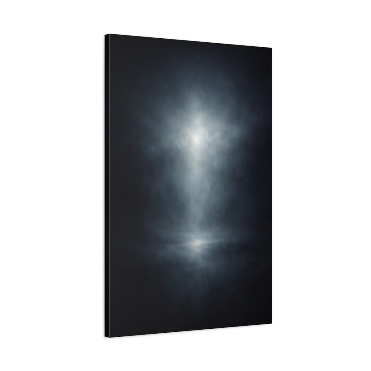 Abstract Spotlight Dark Blue Light - Canvas Wall Art Print
