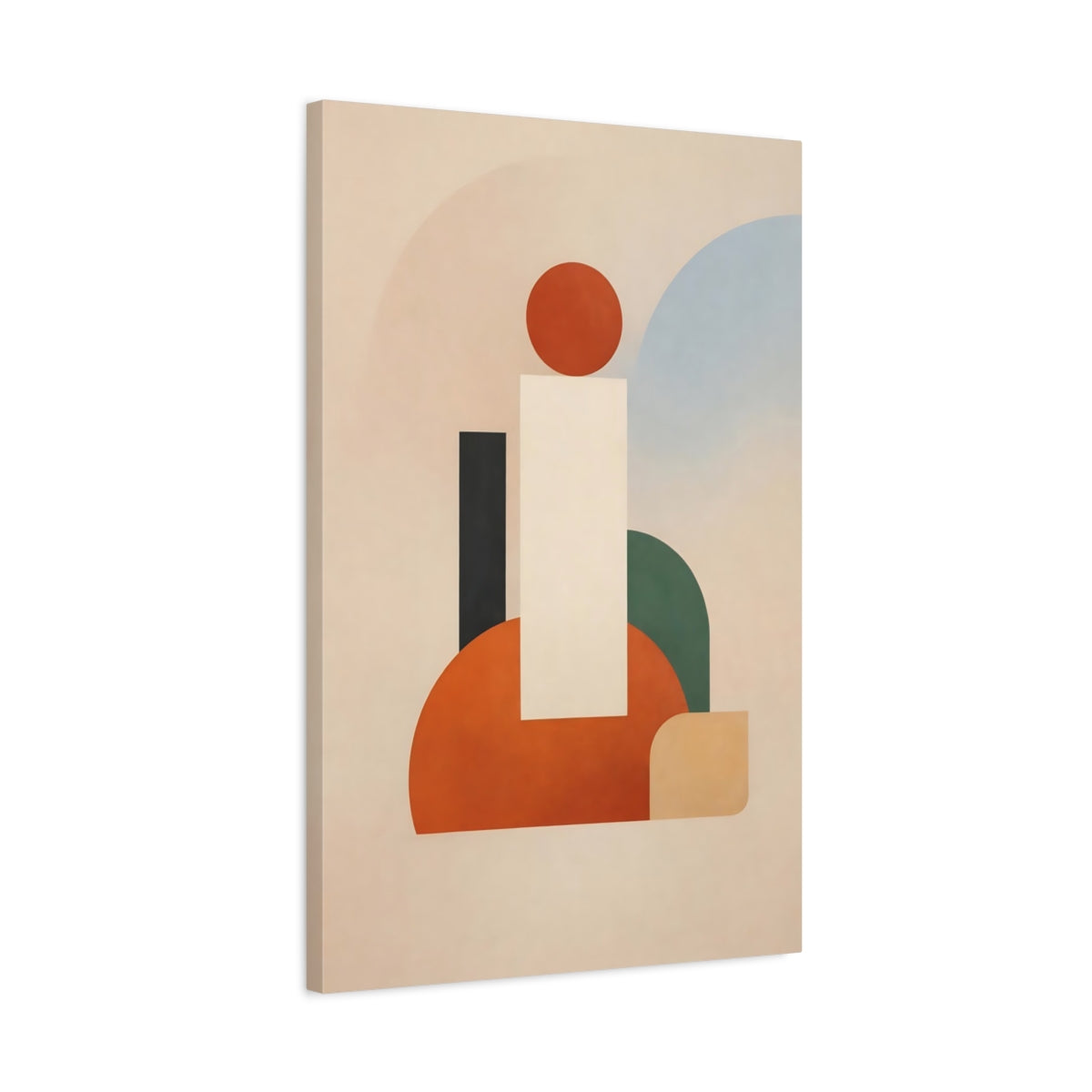 Side Mockup 2. Abstract Geometric Shapes Abstract Shapes shown as stretched canvas wall art