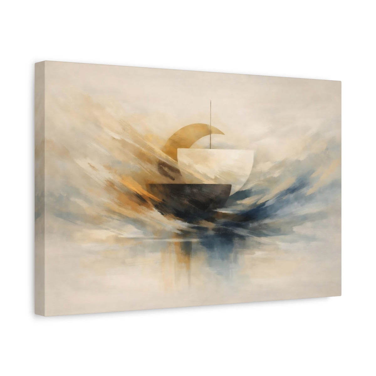 Abstract Boat Nautical - Canvas Wall Art Print