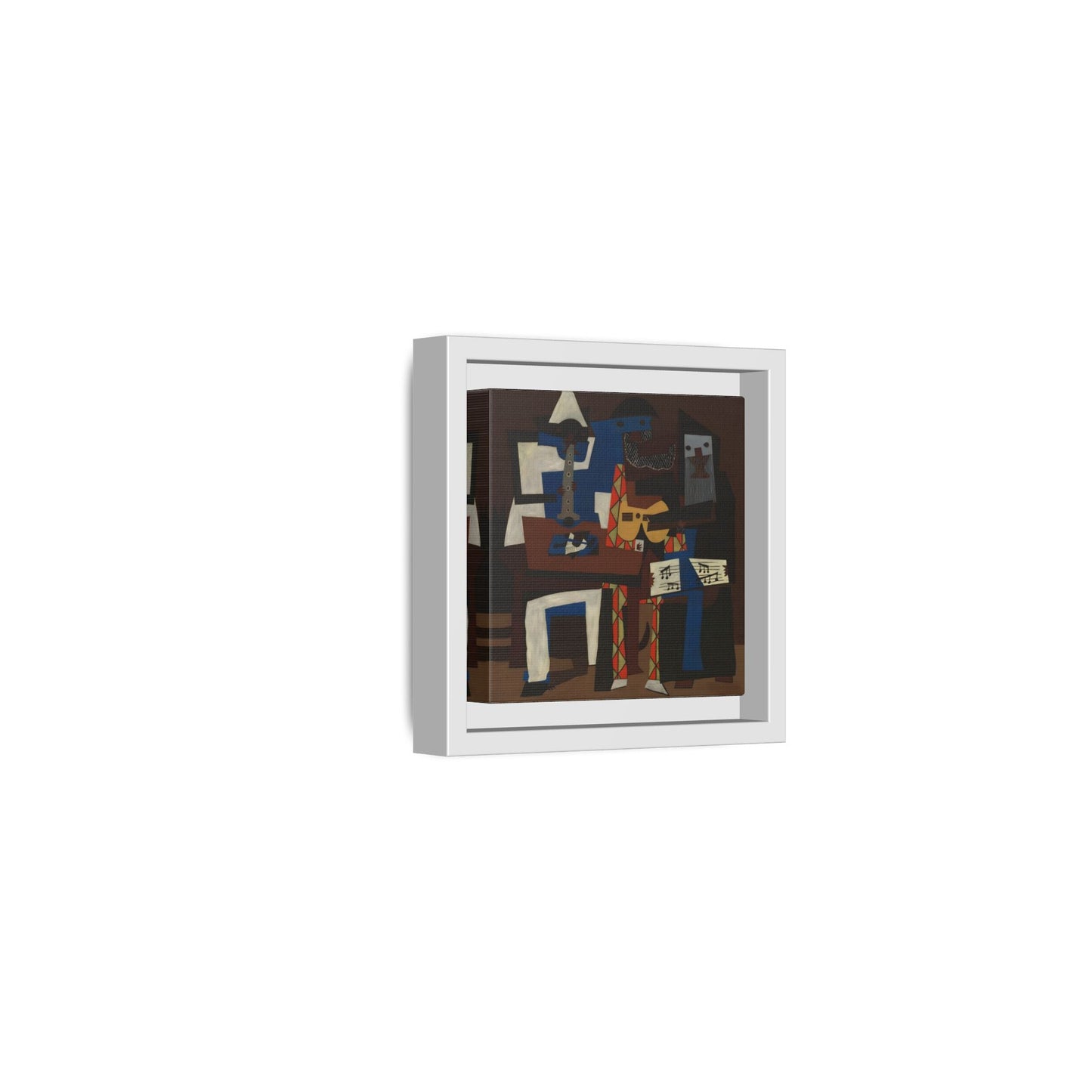 Abstract Cubist Picasso Three Musicians - Canvas Wall Art Print