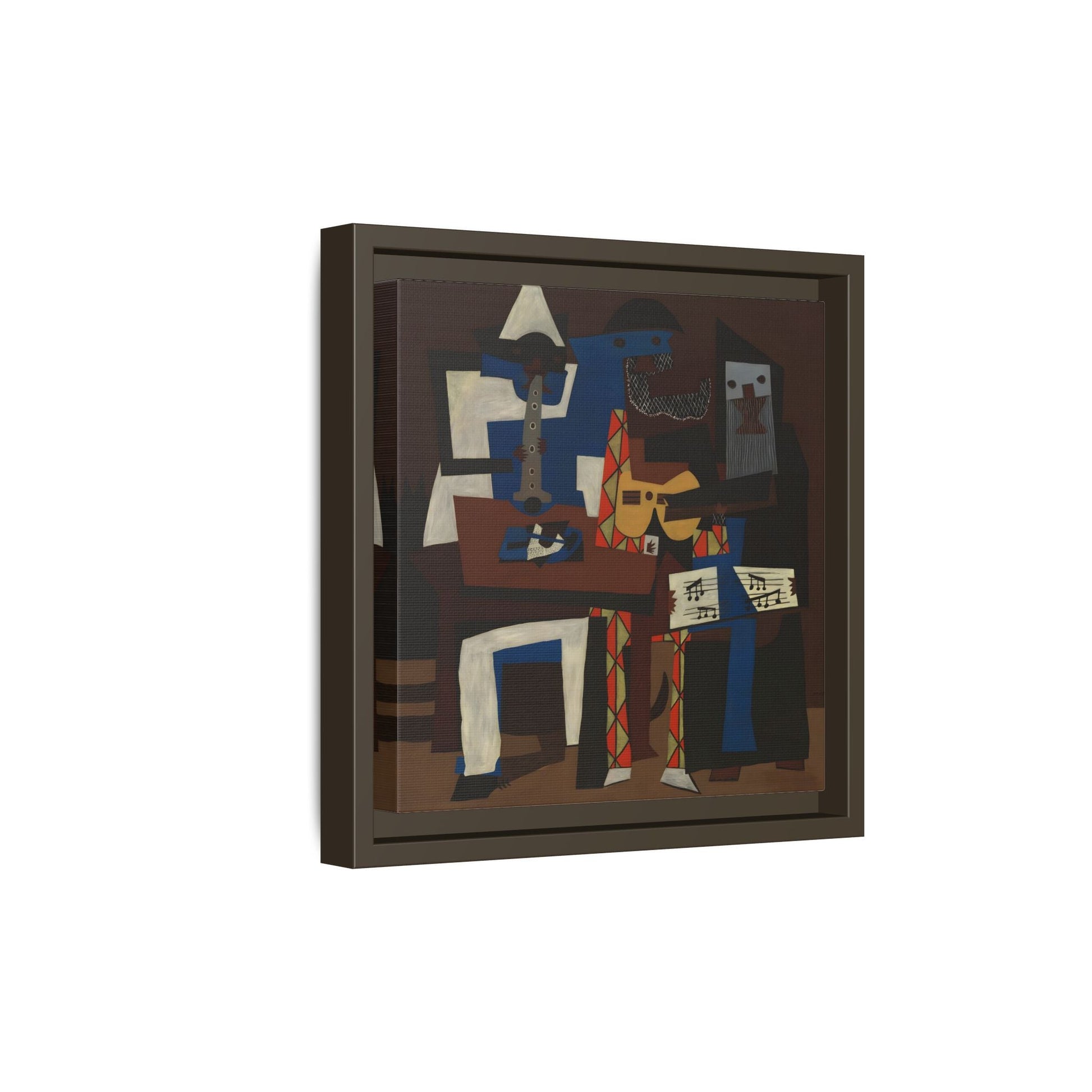 Abstract Cubist Picasso Three Musicians - Canvas Wall Art Print