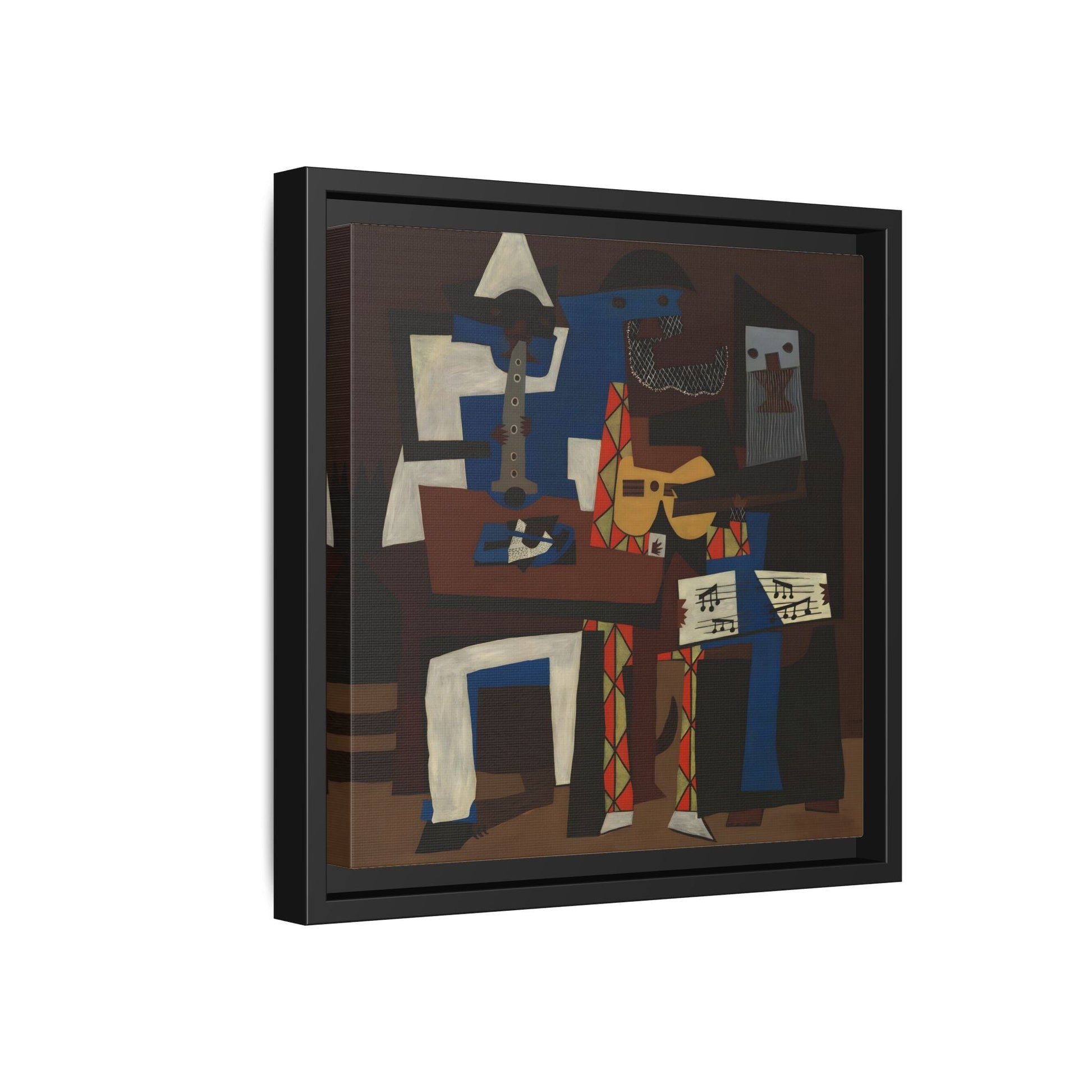 Abstract Cubist Picasso Three Musicians - Canvas Wall Art Print