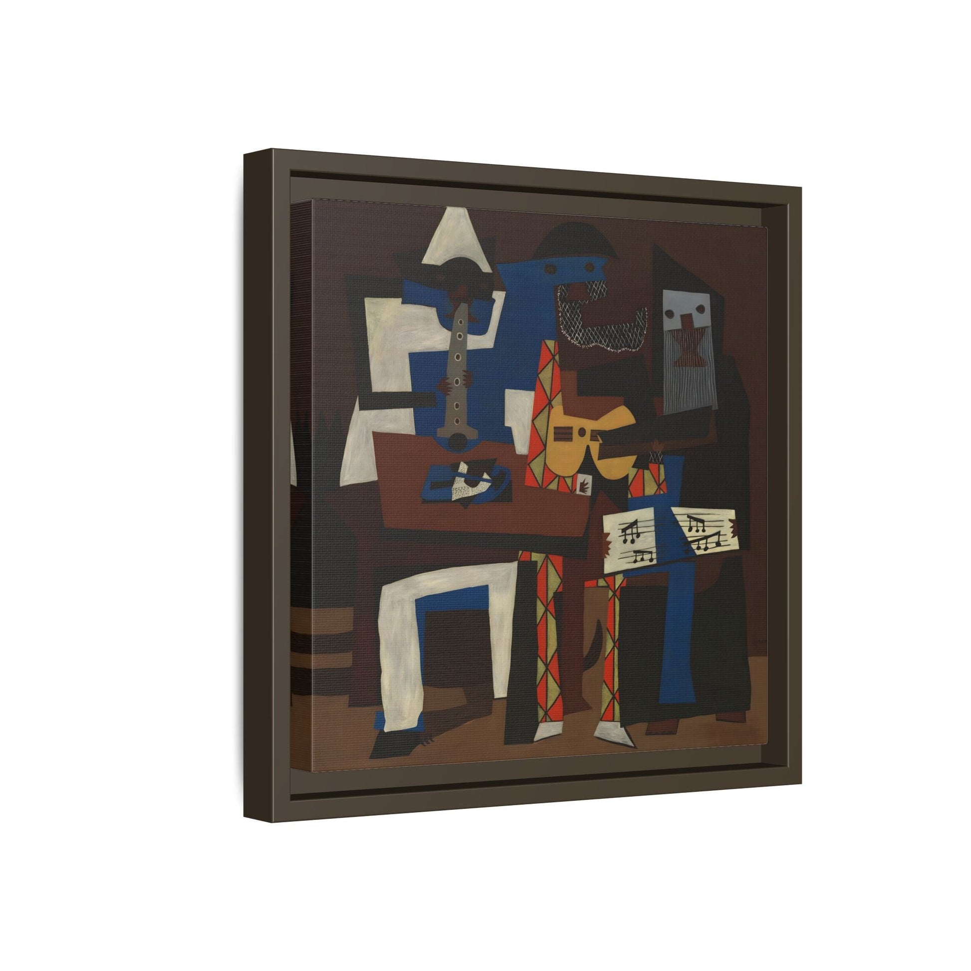Abstract Cubist Picasso Three Musicians - Canvas Wall Art Print